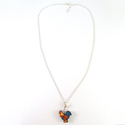 Rooster Pendant And Necklace