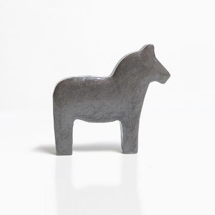 Antique Silver Dala Horse Figurine