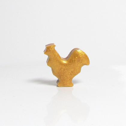 Antique Gold Rooster Figurine