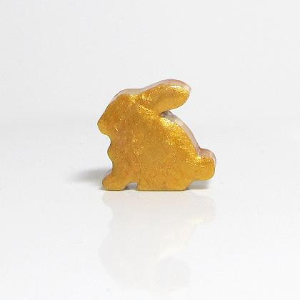 Antique Gold Bunny Figurine