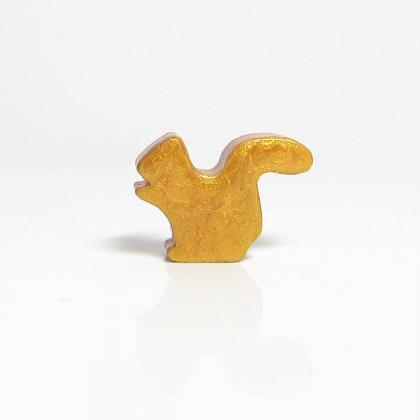 Antique Gold Squirrel Figurine