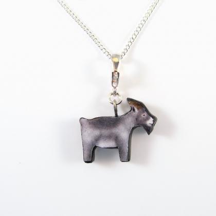 Goat Pendant And Necklace