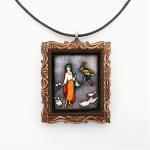 The Goose Girl Fairy Tale Pendant And Cord..