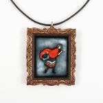 Red Riding Hood Fairy Tale Picture Frame Pendant..