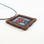 Red Riding Hood Fairy Tale Picture Frame Pendant..