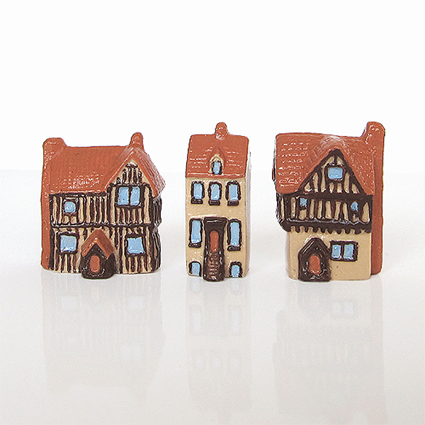 Set Of 3 Mini German And European House Collection